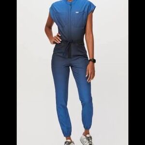 Figs Navy Blue Women's Jumpsuit